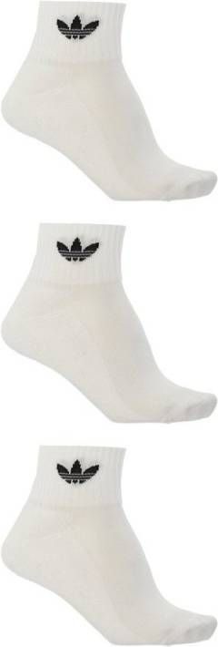 adidas Originals Kousen Mid Enkel 3 Pak Wit/Zwart
