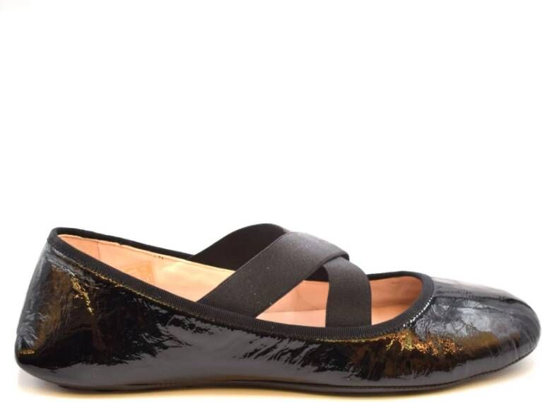 Car Shoe Ballerina's Zwart Dames