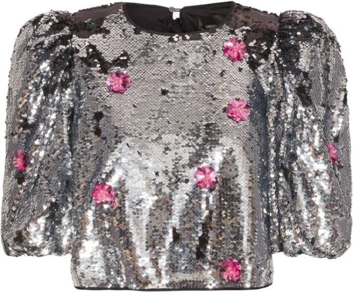 Custommade Oriana Blouse , Grijs, Dames