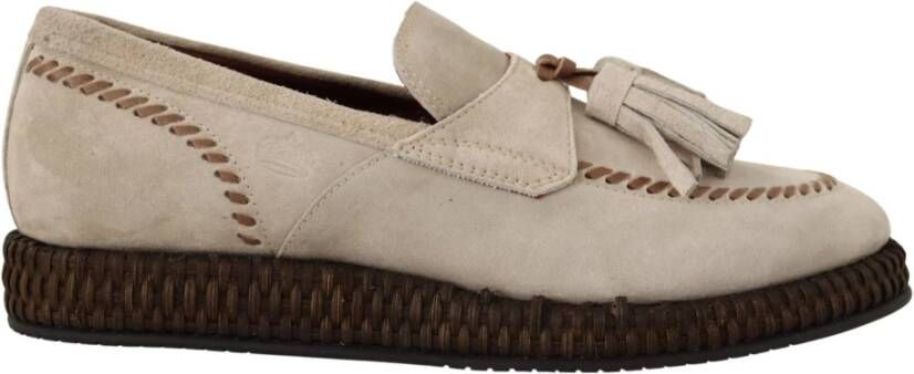 Dolce & Gabbana Suede lederen casual espadrille schoenen , Beige, Heren