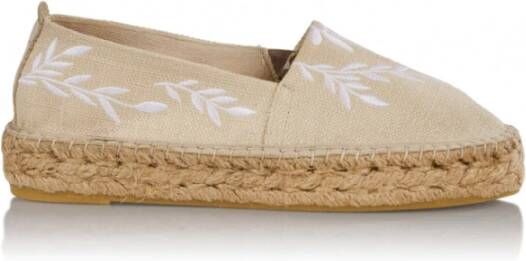 Dwrs Ibiza canvas Loafers | Beige , Beige, Dames