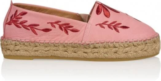 Dwrs Ibiza leer Loafer | Pink/Red , Roze, Dames