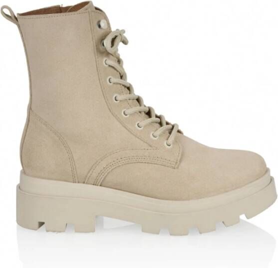 Dwrs Krakau Bikerboots , Beige, Dames