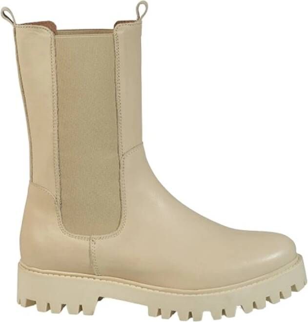 Dwrs Bochum Bikerboots Chelsea Leer Off White | Off white , Beige, Dames