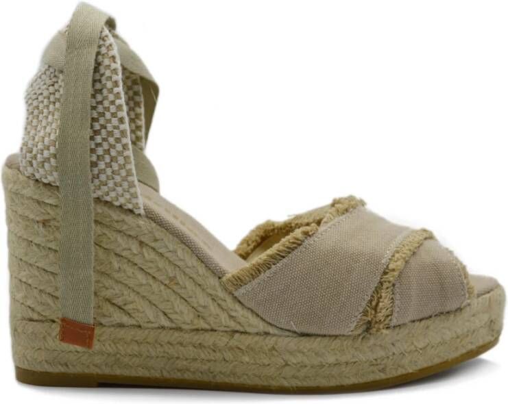 Espadrilles Sleehakken Beige Dames