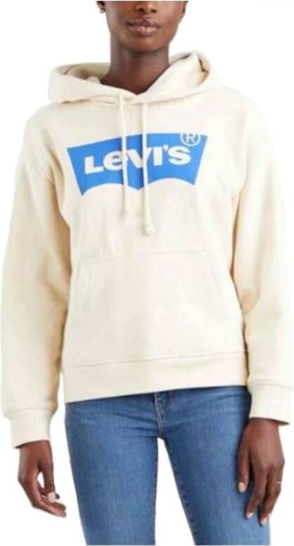 Levis Levi's Hoodies & Sweatvesten Beige Dames