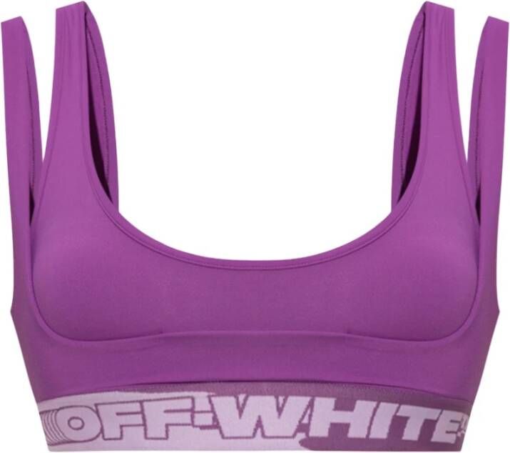 Off White Sportbeha`s trainen , Paars, Dames