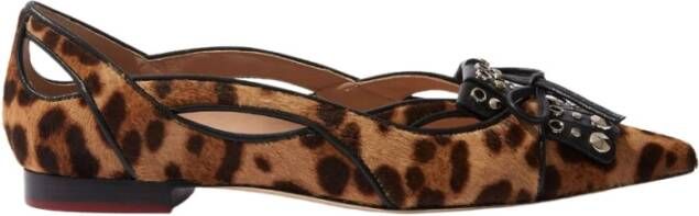 Scarosso Pittige wilde ballerinas , Bruin, Dames