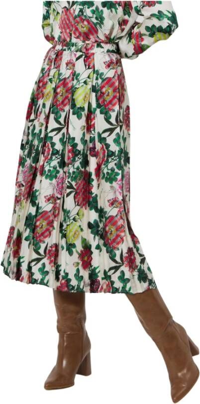 Silvian Heach Geplooide midi rok , Groen, Dames