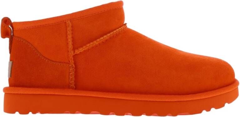 Ugg Classic Ultra Mini Laarzen voor Dames in Orange Soda,, Shearling