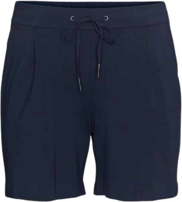 VERO MODA CURVE korte broek VMEVA donkerblauw