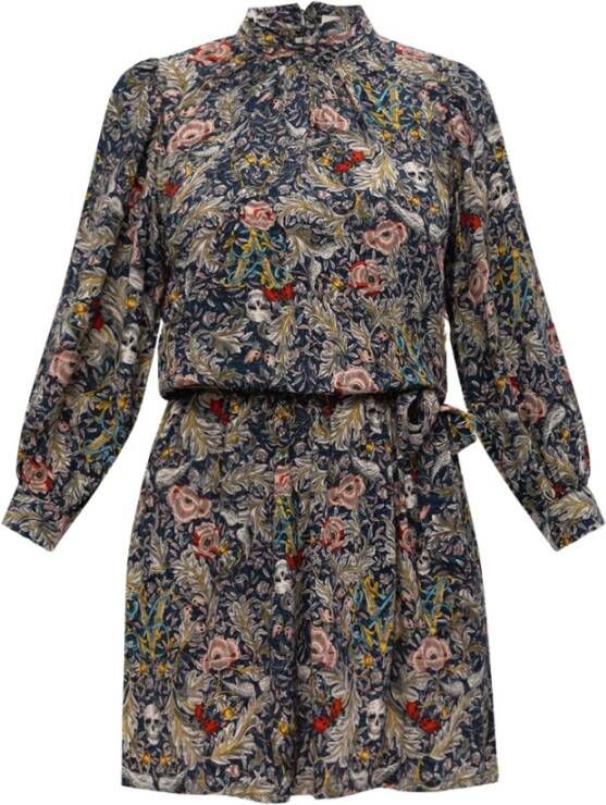 Zadig & Voltaire Rivali Pattern jurk , Grijs, Dames