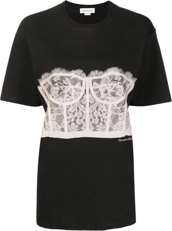 alexander mcqueen T shirts Zwart Dames