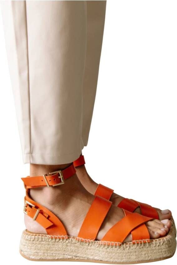ALOHAS County Espadrilles , Oranje, Dames