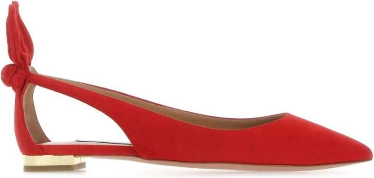 Aquazzura Ballerina's Rood Dames