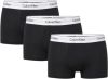 Calvin Klein Boxershorts trunk 3pack black(000nb2380a 001 ) online kopen