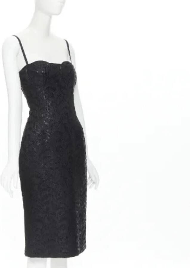 Voldoende zijden jurken Dolce & Gabbana Pre owned, Zwart, Dames