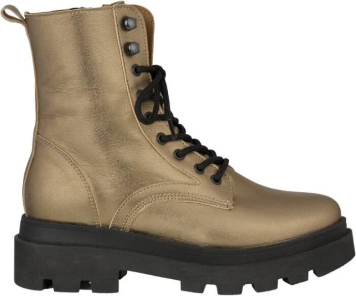 Dwrs Krakau Bikerboots , Geel, Dames