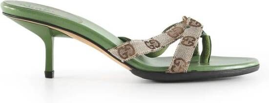 Gucci Vintage Voldoende hielmuildieren , Groen, Dames