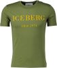 Iceberg T Shirts , Groen, Heren online kopen