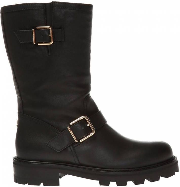 Jimmy Choo Biker II Ankle Boots , Zwart, Dames