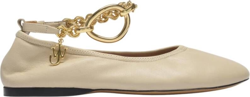 JW Anderson Charm Ballerina , Beige, Dames