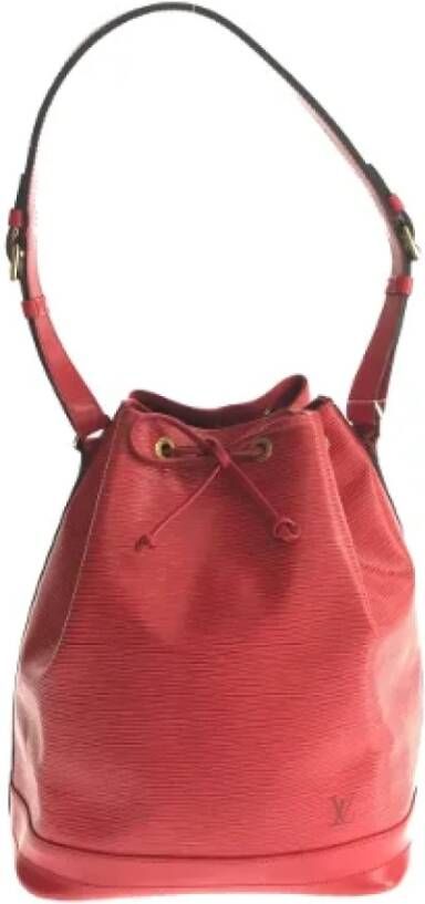 Pre owned Leather louis vuitton bags , Rood, Dames