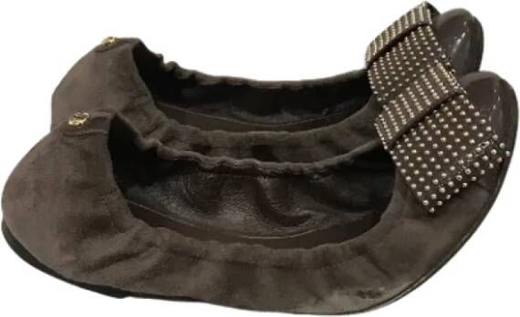 Louis Vuitton Vintage Pre owned Suede flats , Grijs, Dames