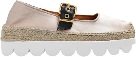 Marni Petal satin platform espadrilles , Roze, Dames