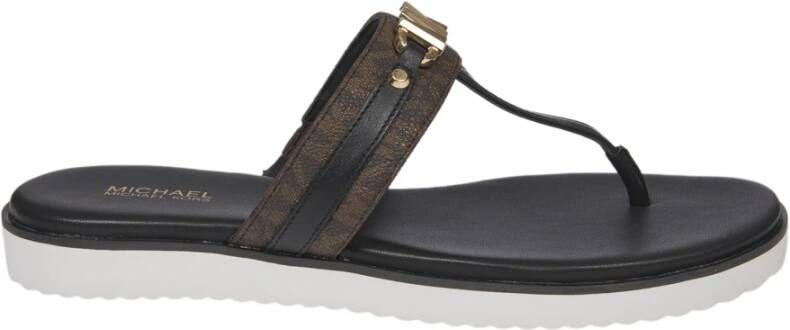 Michael Kors Farrah Thong Flip Flops , Zwart, Dames