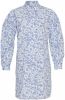 MSCH Copenhagen Lichtblauwe Mini Jurk Lenora Haddis Ls Shirt Aop online kopen