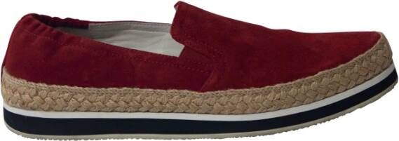 Prada Vintage Loafers , Rood, Dames