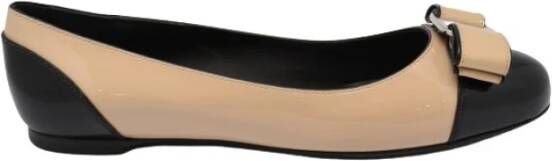 Salvatore Ferragamo Varina Ballet Flats , Beige, Dames