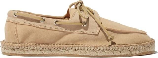 Scarosso Felipe Suede Espadrilles , Beige, Heren