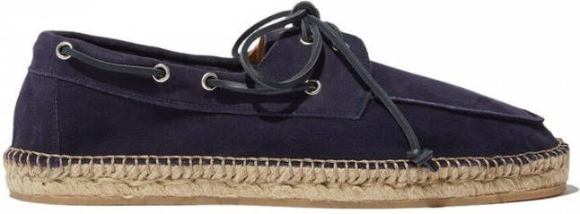 Scarosso Felipe Suede Espadrilles , Blauw, Heren