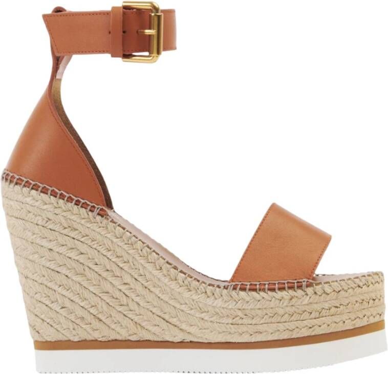 See by Chloé Glyn platform sandals , Bruin, Dames