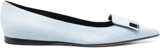 Sergio Rossi Ballerinas , Blauw, Dames