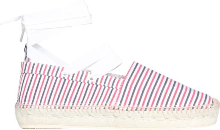 Thom Browne Seersucker katoen Espadrilles , Rood, Dames