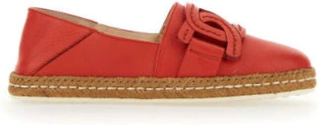 TOD'S Espadrilles , Rood, Dames
