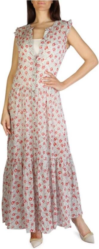 Tommy Hilfiger Maxi blousejurk van chiffon met bloemendessin