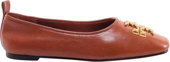 TORY BURCH Women Shoes Ballerinas Brown Ss23 , Bruin, Dames