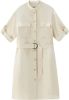 Woolrich Utility jurk met riem , Wit, Dames online kopen
