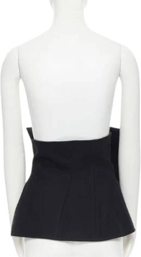 Voldoende lederen tops Yohji Yamamoto Pre owned, Zwart, Dames