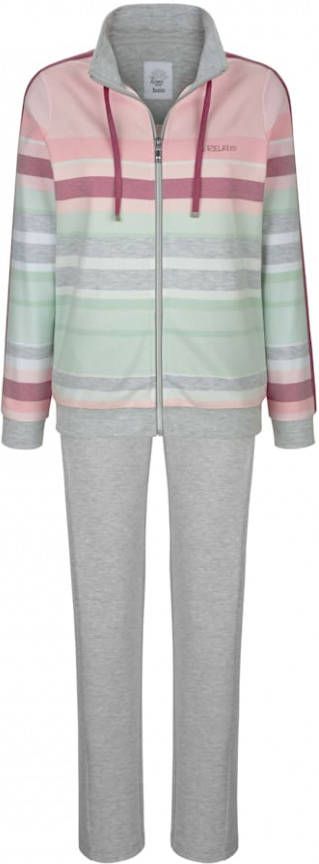 Hajo Joggingpak in een mooie kleurenmix Grijs/Apricot