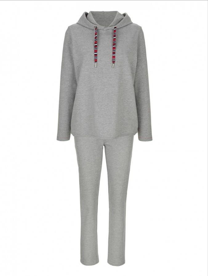 harmony Huispak met een capuchon met trekkoord Grijs