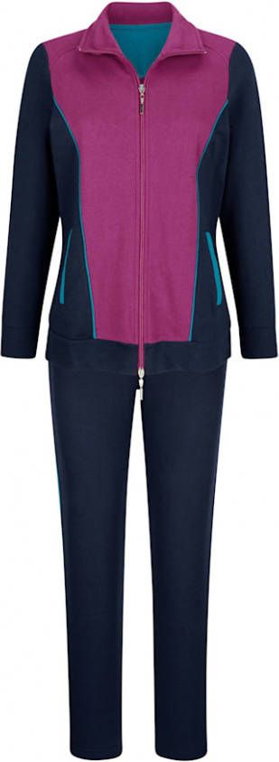 harmony Joggingpak met contrasterende details Marine/Fuchsia/Turquoise