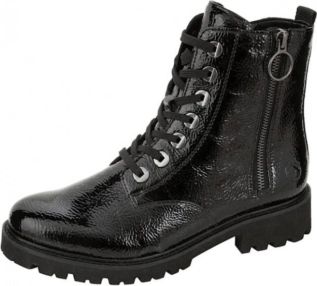 Remonte Veterlaarsje met rits aan beide kanten Zwart