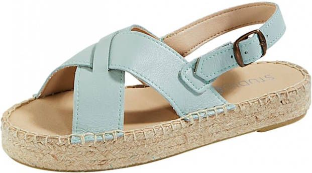Studio W Sandaaltje in trendy espadrillestijl Mint