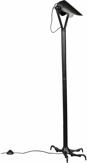 Dutchbone Falcon Vloerlamp Ijzer/Aluminium 39,5 x 137 cm Zwart