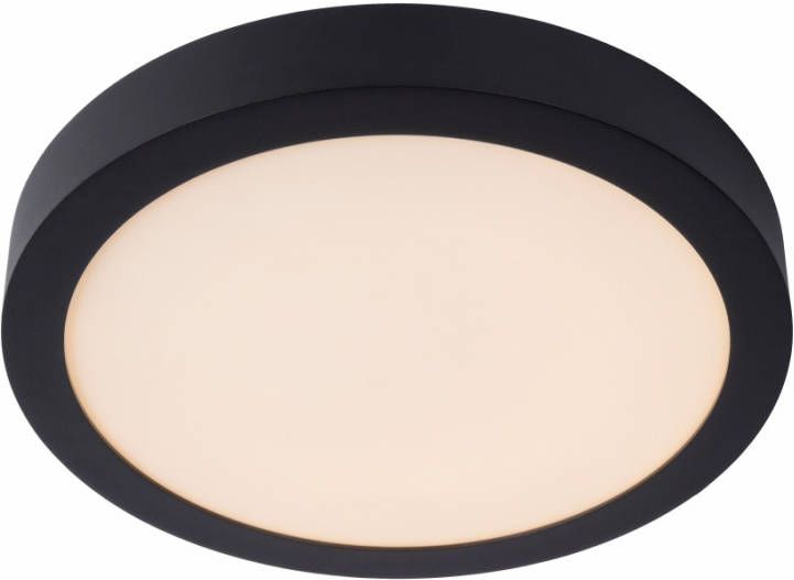 Lucide plafonnière Brice zwart Ø30 cm Leen Bakker